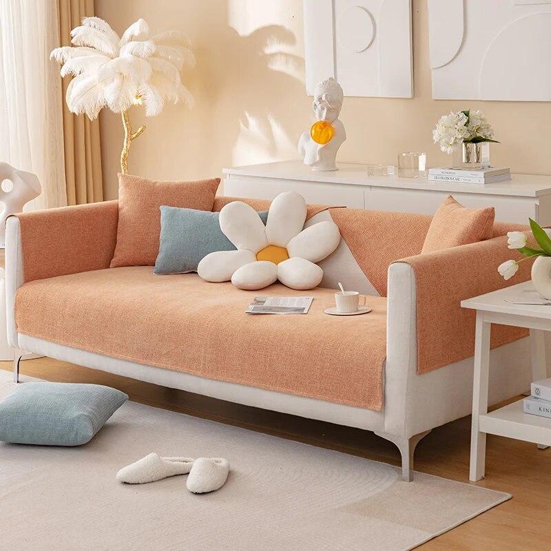 

Нескользящее диванное полотенце, универсальные однотонные чехлы для дивана, коврик для дивана для гостиной, 1 шт., чехол для дивана из синели в скандинавском стиле, высокое качество A 70x70cm 1pc