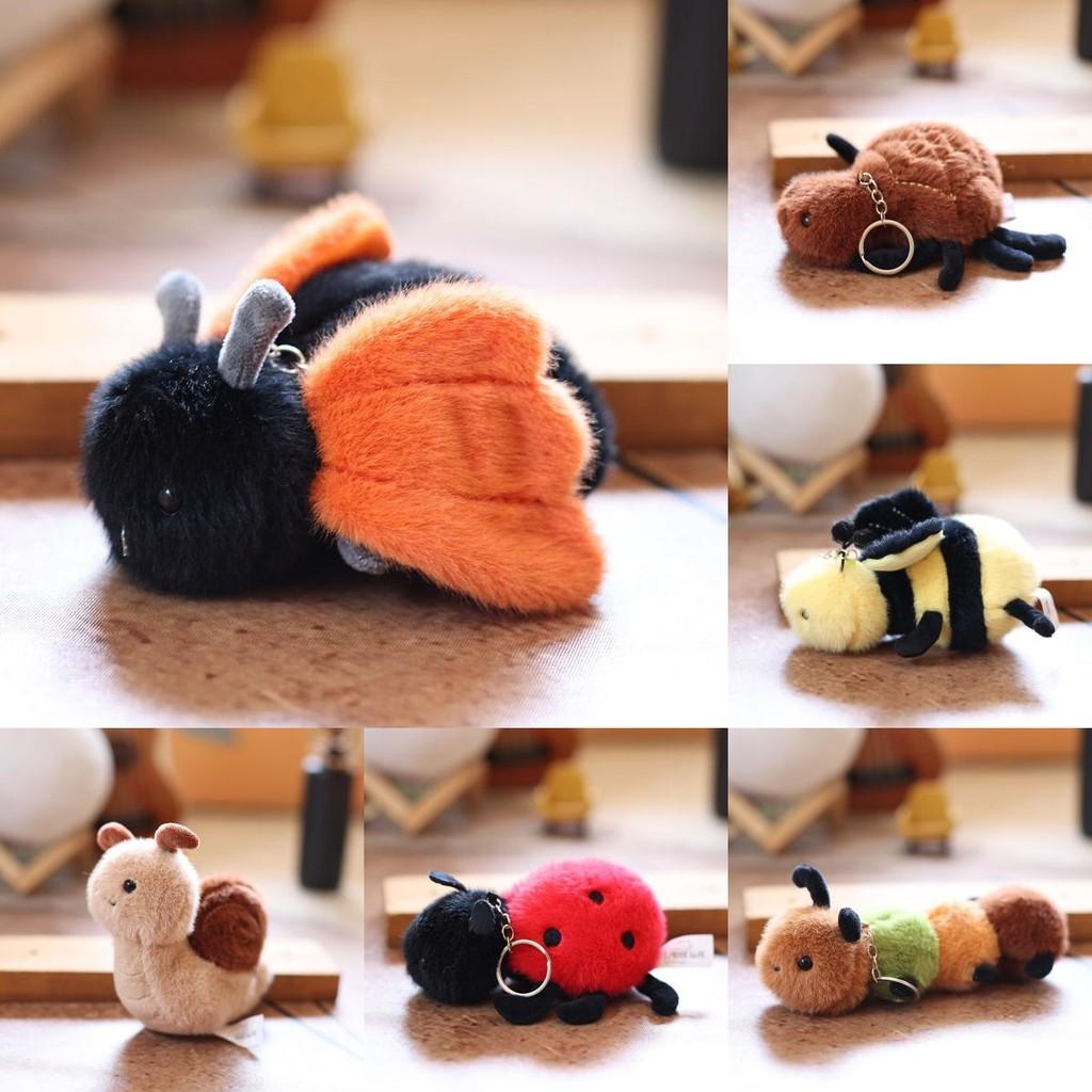 Cute Insect Plush Keychain With Soft Material For Backpack Decor And Gift