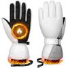 Skyfind 180g Compressed Cotton Insulated Ski Gloves In Stylish Touchscreen Ideal for Snow and Snow Removal High-Gram Double-Layer White, Design,