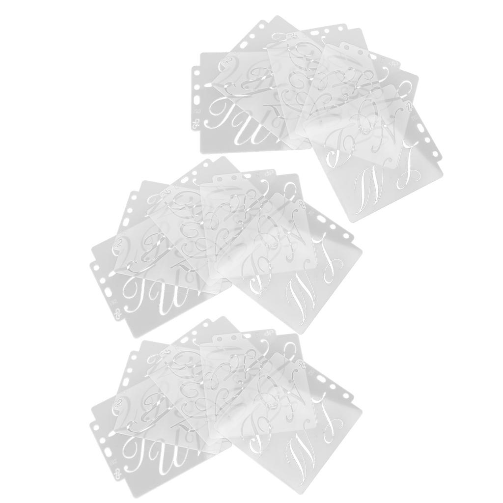 15 stücke Brief Vorlage Hohl Wiederverwendbare PET Malerei Form Interessant Karte Machen Liefert für Kunst