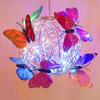 Colorful Butterfly Solar Hanging Light Solar-Powered LED Hanging Light  Night Lighting