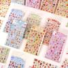 1/6Pcs Cartoon Animals 3D Relief Stickers Reusable Patch For Scrapbooks Planner Journals Laptops Phone Case DIY Stickers