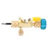 Valve Core Remover Dual Size R22(14") R410(516") Port Installer Tool