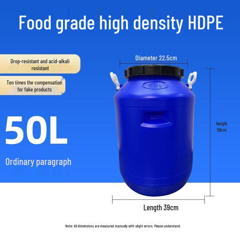 Multifunctional Square Food Grade Plastic Bucket: Composting, Water Storage, Fermentation, Oil Drum, Honey Seal, Chemical Use.