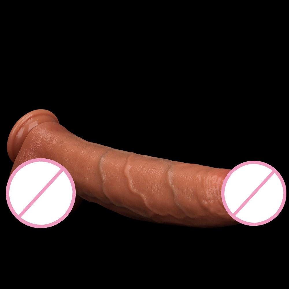 33 * 6CM Ultra Langer Dicker Silikon-Simulations-Dildo für Frauen Weich und Kraftvoll Echter und Falscher Penis für Sexuelle Nutzung durch Erwachsene