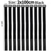 Reusable Black Nylon Hook and Loop Cinch Straps Adjustable Wire Fastener Cable Ties For Household Office Cord ArrangementStoragePinstriping Tape 3