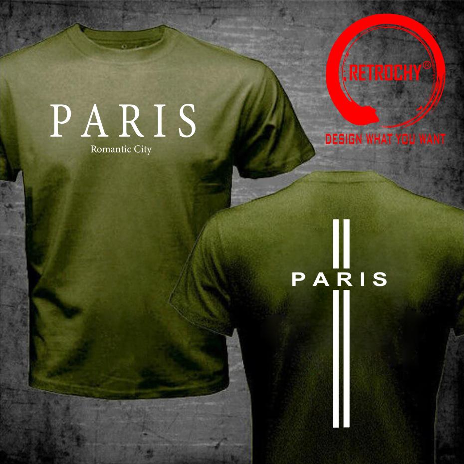 Vintage French Paris Print T Shirt Unisex Casual Tshirt O Neck Short Sleeve Tops Tee Shirt Fashionable Comfy Casual Summer TShirt