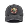 Retro Distressed Eagle Print Washed Trendy Soft Top Baseball Cap Unisex Hat