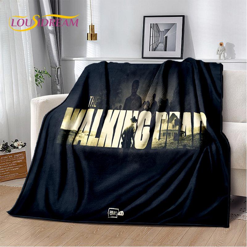 The Walking Dead Horror Soft Plush Blanket,Flannel Blanket Throw Blanket for Living Room Bedroom Bed Sofa Picnic Cover Bettdecke