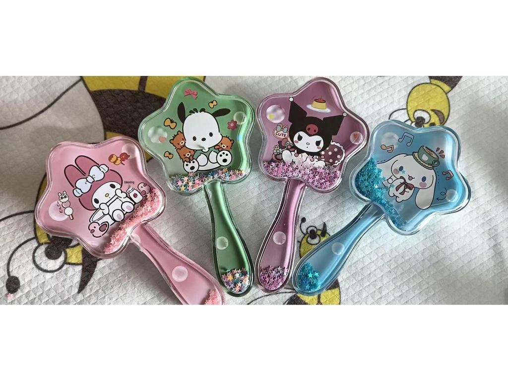 Colorful Cartoon Bristle Air Cushion Comb - High-Value, Transparent Massage Comb