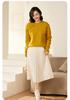 Women's Hand-Sewn 100% Pure Wool Sweater - Golden Camel Loose Knitwear, Autumn/Winter 2024, Round Neck Base Layer.
