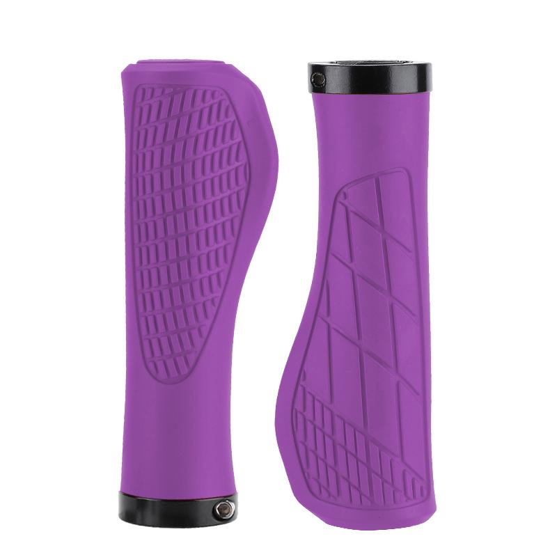

Bicycle Handlebar Grips Cover Anti-slip Mtb Cuffs Soft Rubber Handlebar Grip Shock-absorbing Cycling Handle Bicycle Accessories фиолетовый