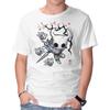Unisex Crew Neck T-Shirt Little Ghost Sumi-E Graphic Short Sleeve Casual Tee