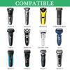 Linkidea Electric Razor Adhesive Razor Stainless Steel Utility Electric Bathroom Shower Storage Compatible with Philips Shaver 2400 Holder,