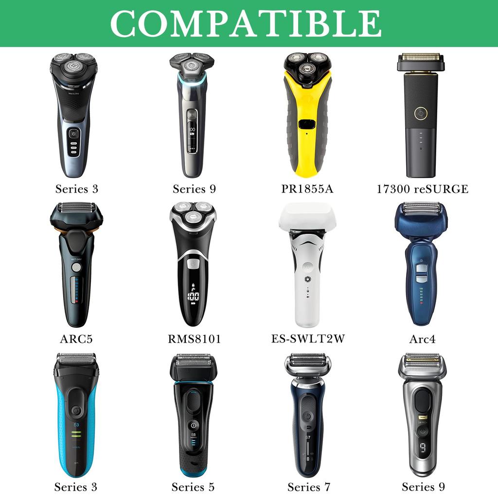 Linkidea Electric Razor Adhesive Razor Stainless Steel Utility Electric Bathroom Shower Storage Compatible with Philips Shaver 2400 Holder,