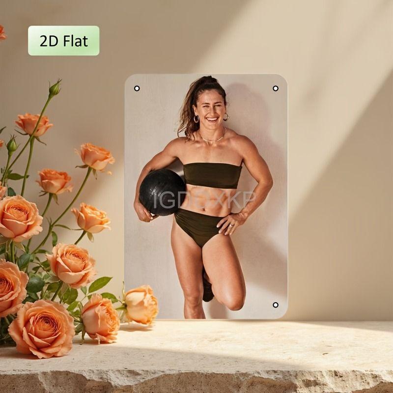 Fitness Motivation Metallblechschild Gewichtheben Fitness Poster Man Cave Garage Heimwanddekor 8x12 Zoll