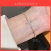 Kreuz Anhänger Armband mit Zirkonia und Vergoldung für Damen Modeaccessoires