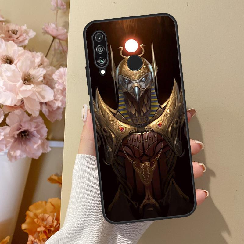 Egypt God Horus And Anubis For Huawei Nova 12i 8i 11i 12s 9 10 SE Y60 Y70 Y90 Y72 Y73 Y61 Y91 P60 Pro P30 P40 Lite Case