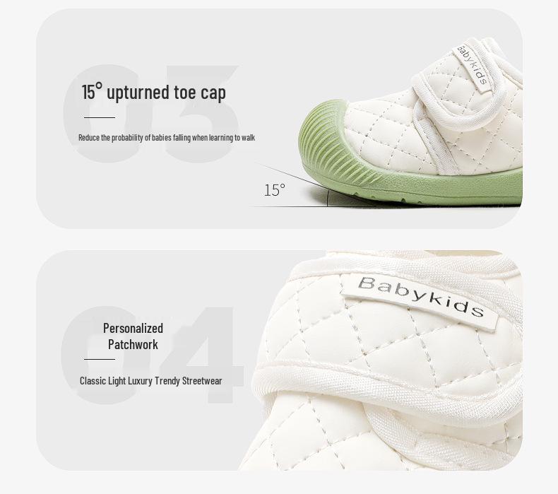 Frühjahr 2025 Weiche Sohle Kleinkinderschuhe für Jungen & Mädchen: Neuer Baby-Stil