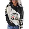 Camicie casual da donna con stampa mucca carina, manica lunga, girocollo, girocollo