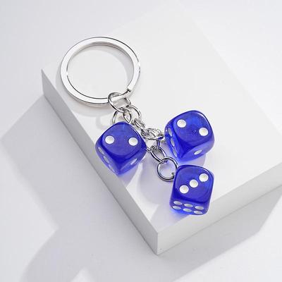 Bunter Würfel-Schlüsselanhänger und Anhänger - Kreatives Weihnachtsgeschenk für Taschen und Autoschlüssel