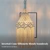 Macrame Lamp Shade Handwoven Boho Light Openwork for Bedroom, Reading Nook