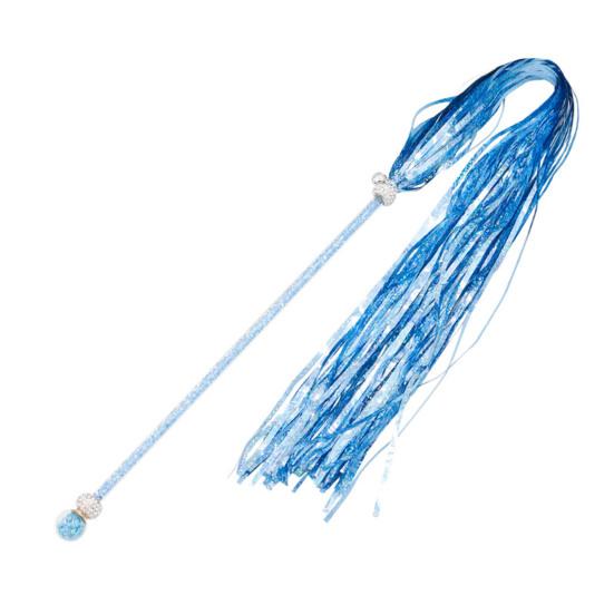 

Cat Teaser Tassels Design Interactive Acrylic Kitten Teaser Stick Toy for Indoor синий
