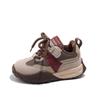 Zapatillas Deportivas de Cuero Forradas de Polar para Niños Invierno 2025: Cálido, Doble Algodón, Unisex Niños y Niñas, Estilo 'Papá', Venta Popular