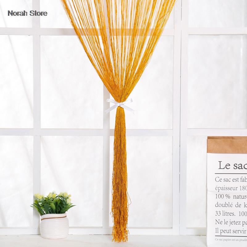 1x2m Wielokolorowe Zasłony z Nici do Drzwi Pokoju Dziennego Ściana Panel Okienny Zasłony z Frędzlami Zasłona Okienna Dekoracja Sypialni