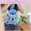 Stitch Plush Toy Backpack With Nylon Interior And Zipper Closure For Daily Use