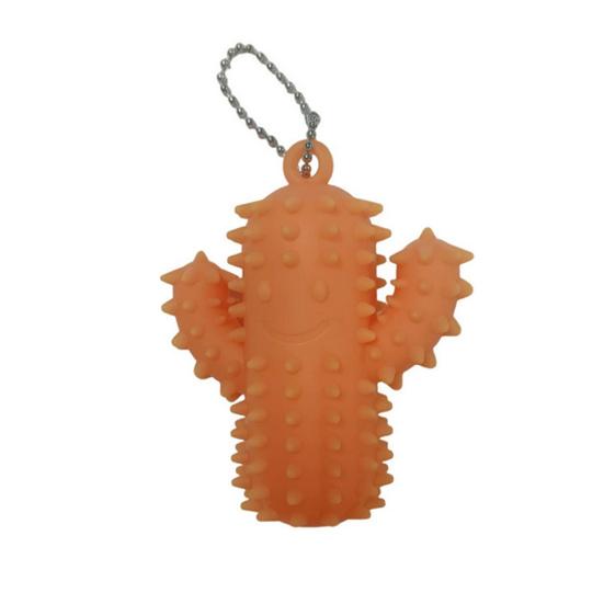 

Колючий силиконовый кактус, фиджет-игрушка для снятия стресса, брелок в виде улыбающегося кактуса, портативный дорожный, текстурированный кактус, инструмент для стимминга при боли, сенсорная игрушка A оранжевый