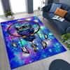 New Mysterious Owl Colorful Cartoon Birds Rug for Bedroom Living Room Sofa Home Doormat Decor,Large Kid Non-slip Floor Mat