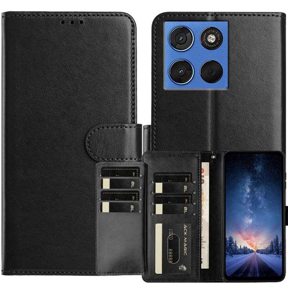 For Motorola Edge 70 5G Wallet Phone Case Stand PU Leather Folio Flip Cover with 8 Card Slot