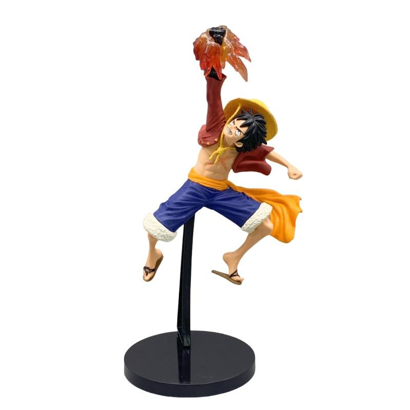 

25cm One Piece Anime Figures Second Gear Fire Fist Luffy The Straw Hat Pirates Action Figure PVC Model Doll Collection Toys Gift