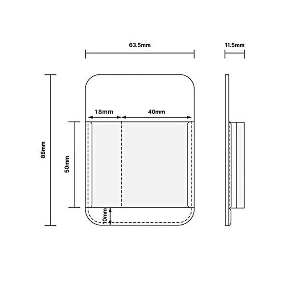 Double-pocket Magnetic DAC Headphones Case PU Storage Bag DAC Pocket Storage Case for Dignis Lepic