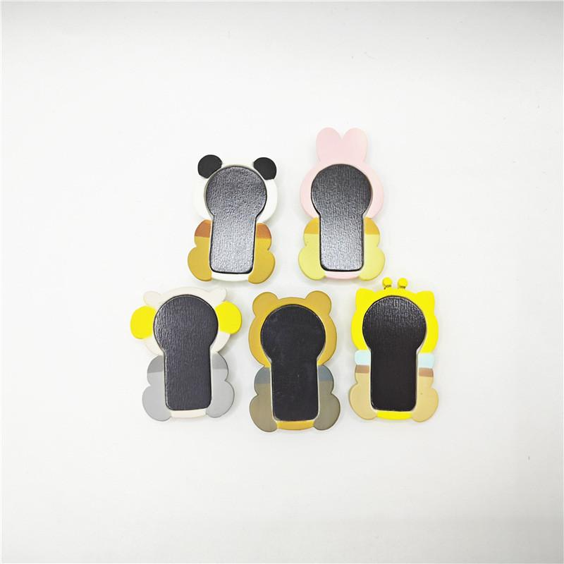 Süßes PVC-Tier-Themen-Kühlschrankmagnet-Set mit Hasen-, Bienen-, Schaf- und Panda-Designs