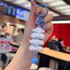 Cute Cartoon Anime Figure Kuromi Melody Ice Cream Cinnamoroll Pochacco Car Keychain Decoration Schoolbag Pendant Toy Gift