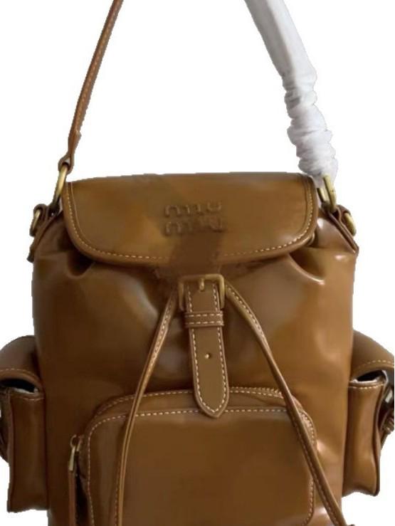 MlUMlU2025 Retro Canvas Backpack: Women's College Style, Large Capacity, Single Shoulder Bag