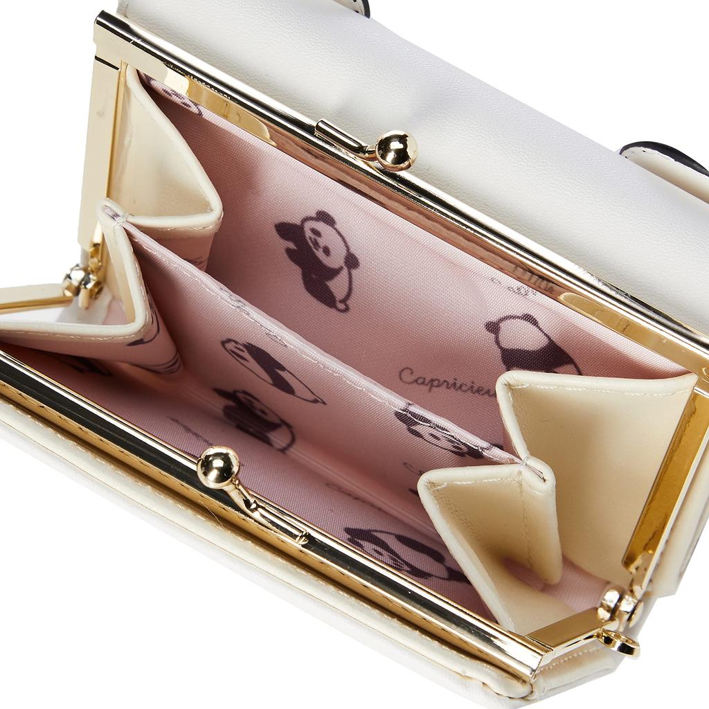 ARDIE Panda Tri-fold Wallet, A39, White, W108 X H82 X D38mm