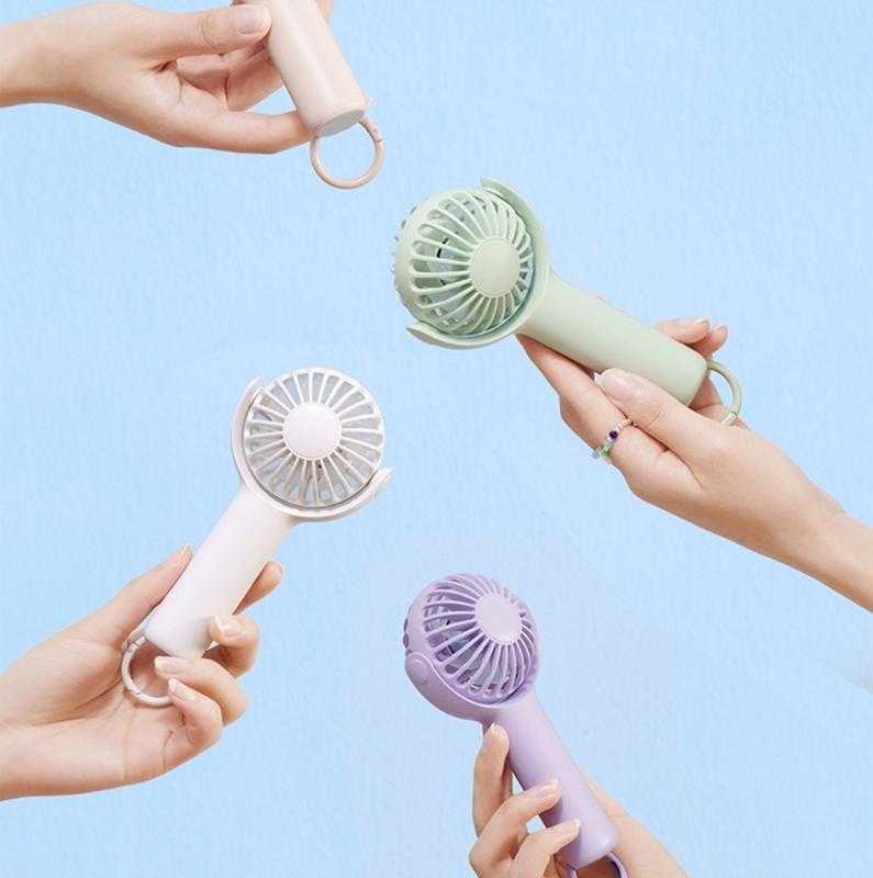 Multifuntional Handheld Fan Cooling Fan 1200mAh Powerful Electric Fan 3 Speed Setting for Travel Office and Outdoor Use