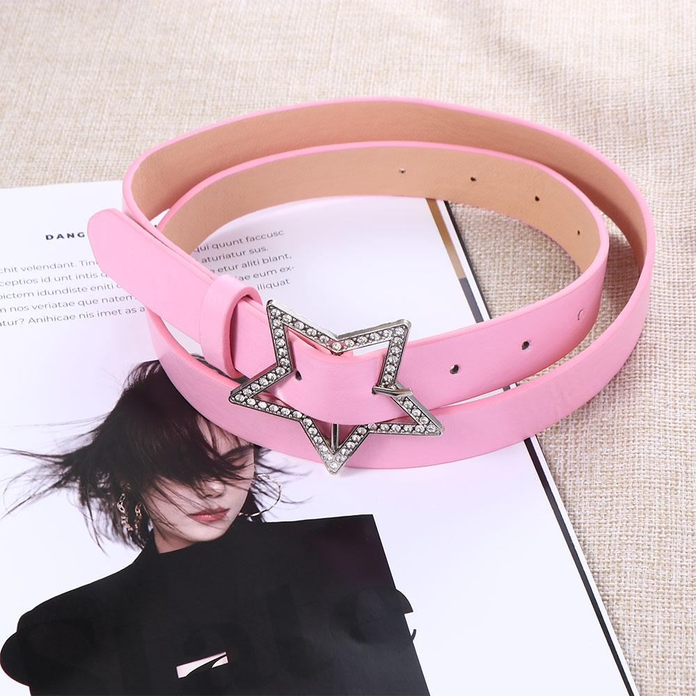 Width Waist Belt Rhinestone Corset Belt Star Buckle Belt Women Waist Belt Adjustable Waistband