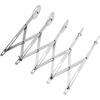 Stainless Steel Dough Cutter 5 Wheels Adjustable 24x25cm