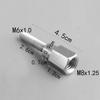2pcs Universal Motorcycle Scooter Rear Mirror Adapter M8 To M6 8mm To 6mm Male Female Right Hand Thread Extension Screws