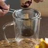 Single Ear Shape Stainless Steel Tea Strainer Anti-Scald Fine Mesh Colander  Flour Filter