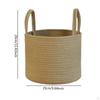 Large Round Utility Basket with Handles, Ideal for Laundry In Living