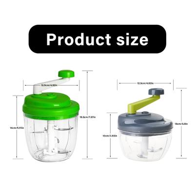 Efficient Manual Vegetable Chopper Large Capacity Hand Crank Meat Mincer Ergonomic Kitchen Tool For Slicing Grinding