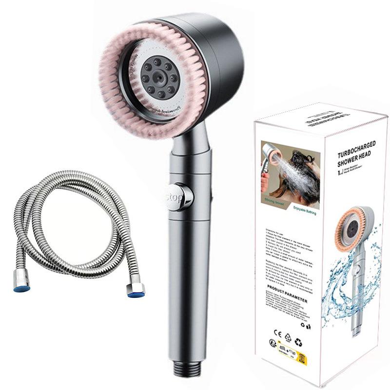 Powerful Pressurized Handheld Lotus Showerhead with Filter