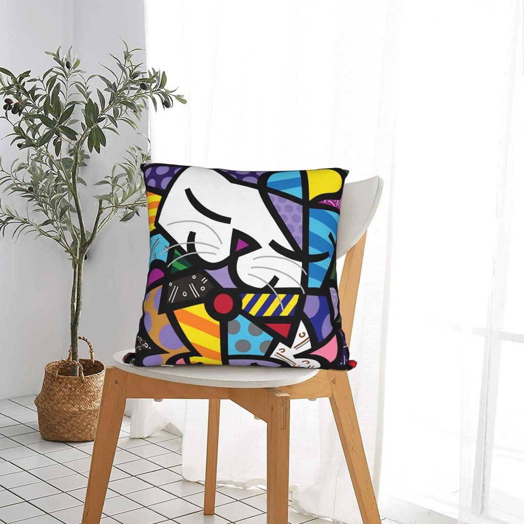 Brittos Kunst Hase Hund Herz Jesus Kissenbezug Bequemer Kissenbezug Neuartiger Kissenbezug für Wohnzimmerstuhl
