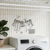 Laundry Room Wall Decals Funny Quotes PVC Wall Stickers Removable Peel And Stick DIY Wall Art Sign for Laundry Room Laundromat Decor