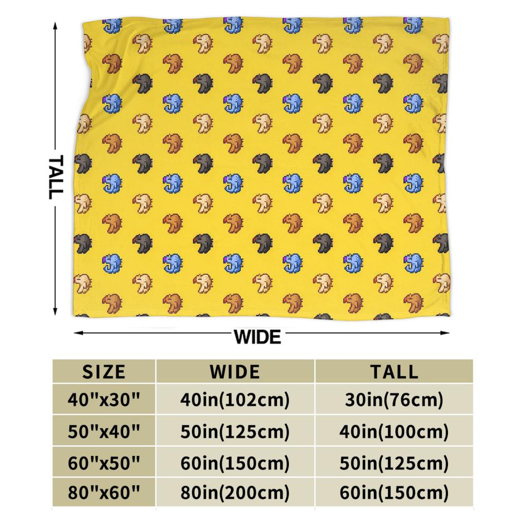 Stardew Valley PixelArt Flannel Blanket  Soft Throw Blanket for Home Decor Decorative Street Trend Bedspread Sofa Bed Cover